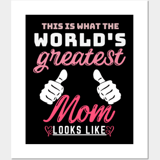 Best Mom Best Mother-This is what the world's greatest mom looks like-woman Posters and Art